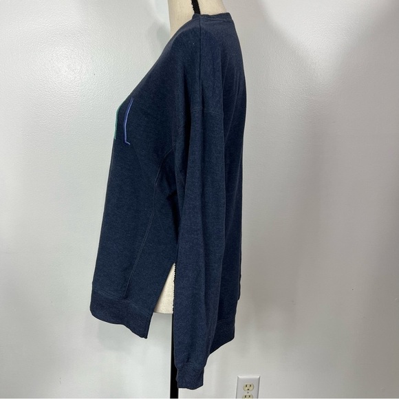 Wildfox Social Navy Blue Sweatshirt Medium - Picture 14 of 15
